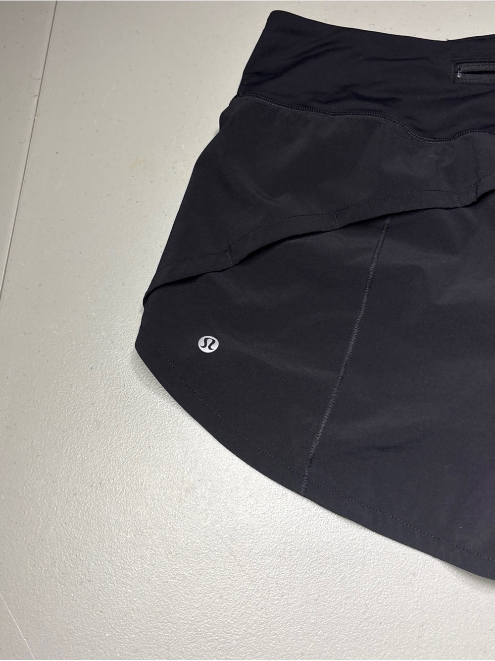 Lululemon Speed Up High-Rise Lined Shorts Womens 10 Black LW7AYMT Running - Picture 4 of 9
